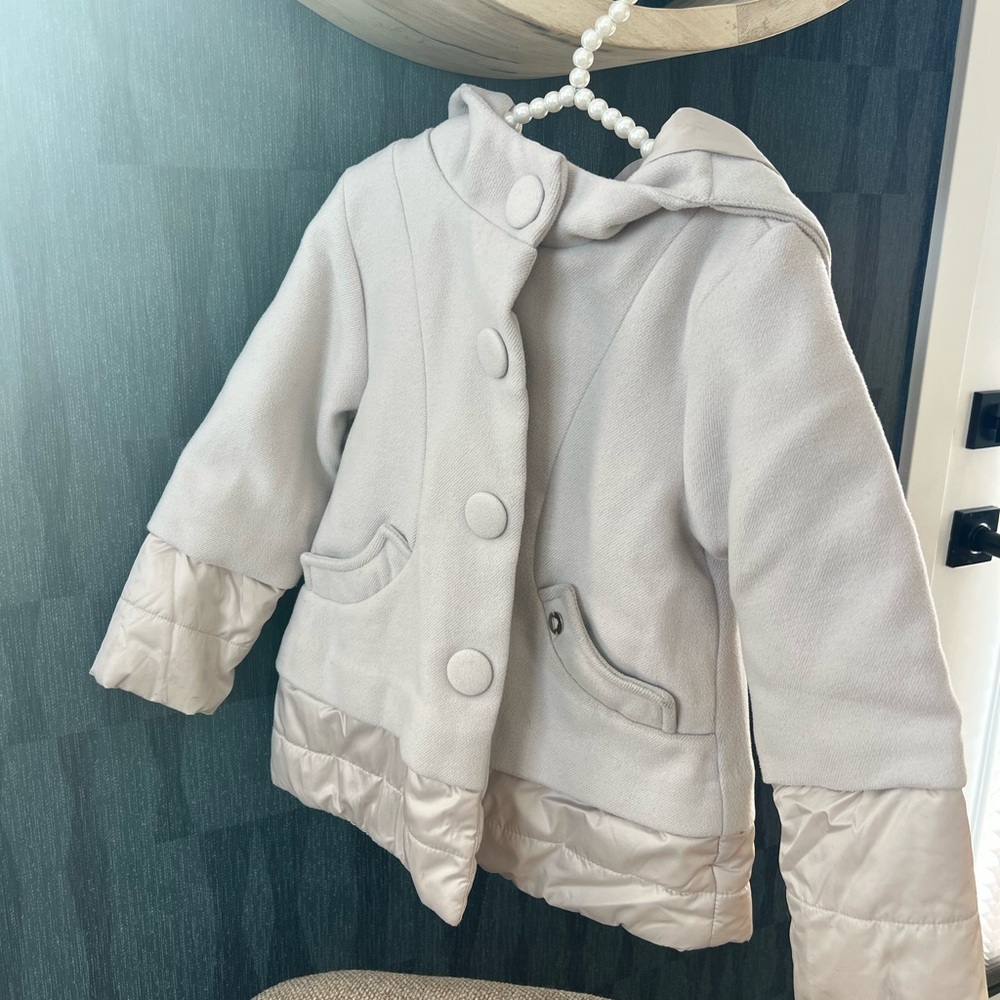 Mayoral Cream Kids Jacket with Hood